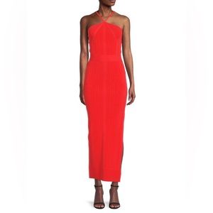 HERVÉ LÉGER Ribbed Bodycon Maxi Dress